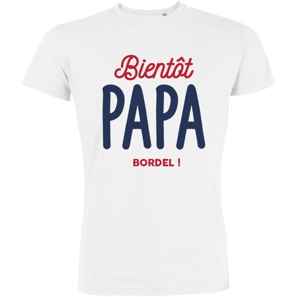 T-shirt papa humoristique - Bientôt Papa - 