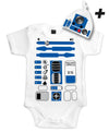 Pack Bodies BIO Stars W + Bavoir Dark. Bébé Geek