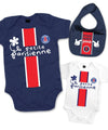 Ensemble body et bavoir bébé PSG - PETIT DEMON