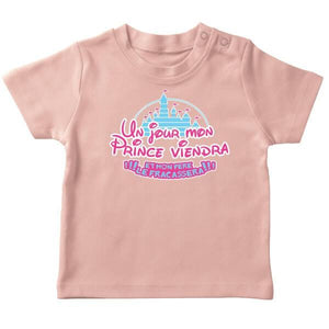 T-SHIRT Bébé Princesse Un Jour Mon Prince Viendra