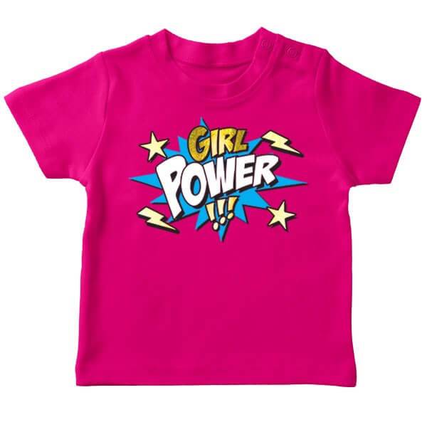 t shirt original bebe fille girl power wonder woman