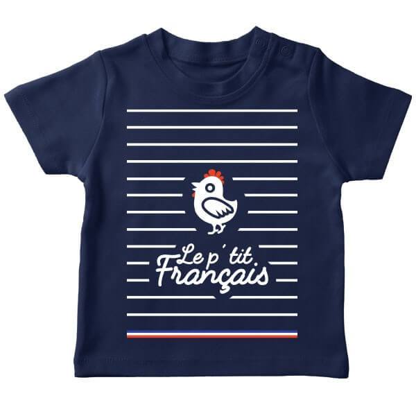 T-shirt bébé original France - le petit français