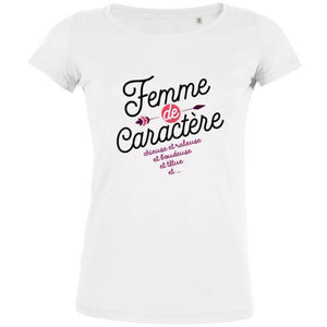 t shirt cadeau maman, femme de caractère - PETIT DEMON