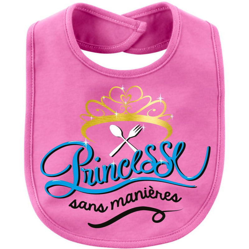 bavoir bebe humour princesse sans maniere