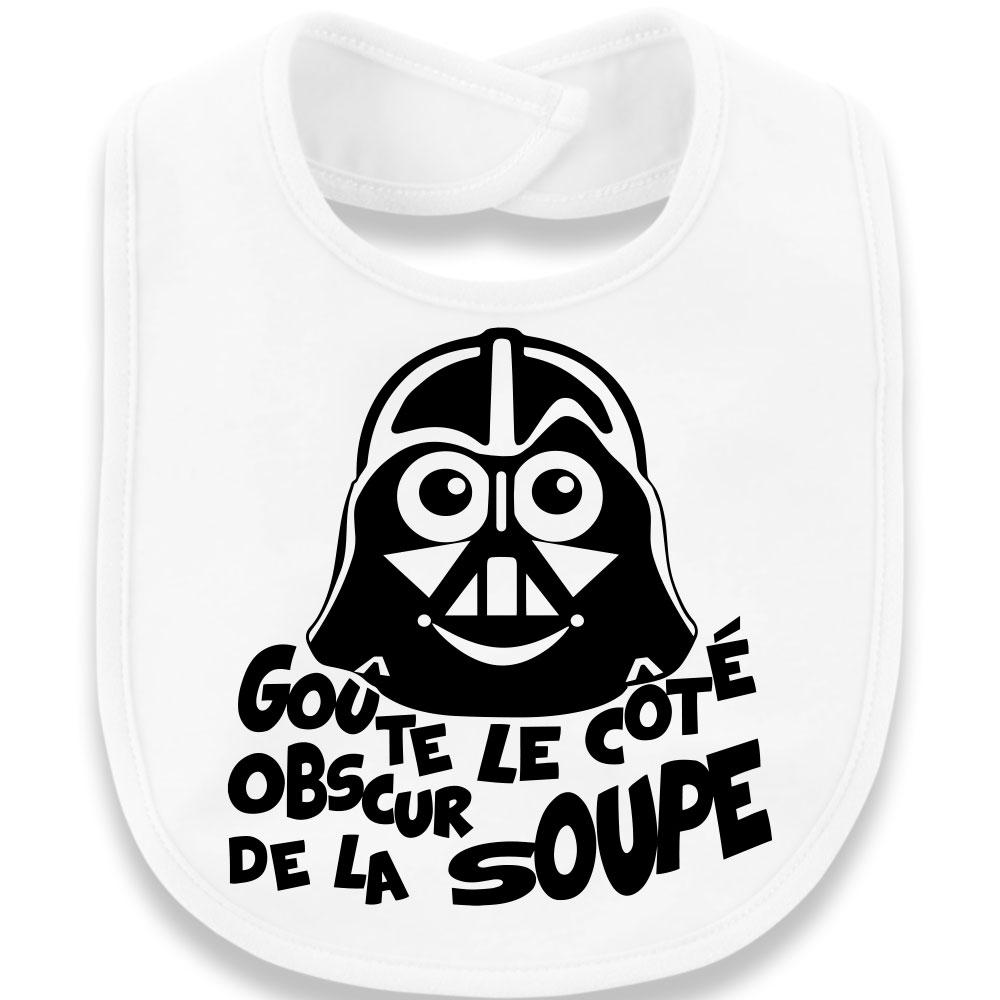 bavoir original star wars goute le cote obscure de la force