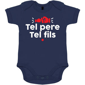 Cadeau papa : T-shirt papa Tel père Tel fils et le body bébé