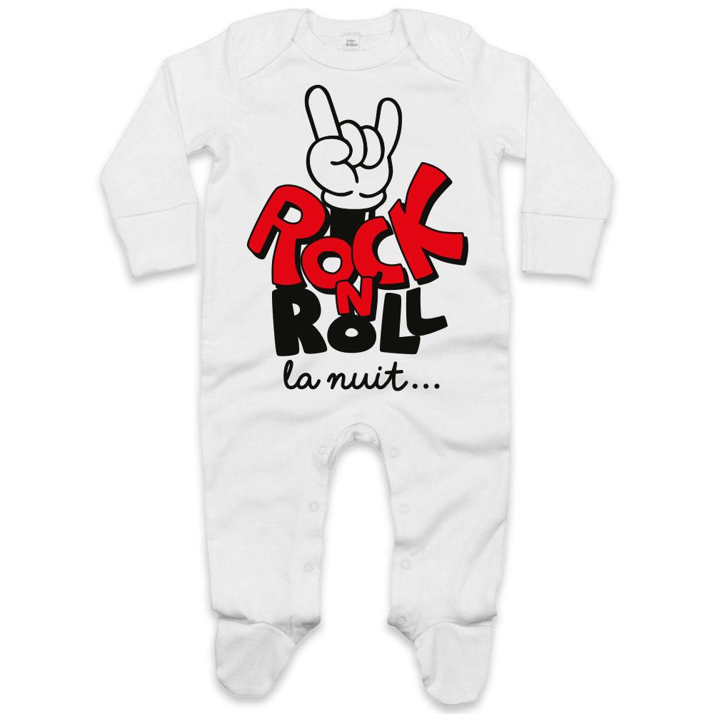 pyjama bebe rigolo rock n roll la nuit