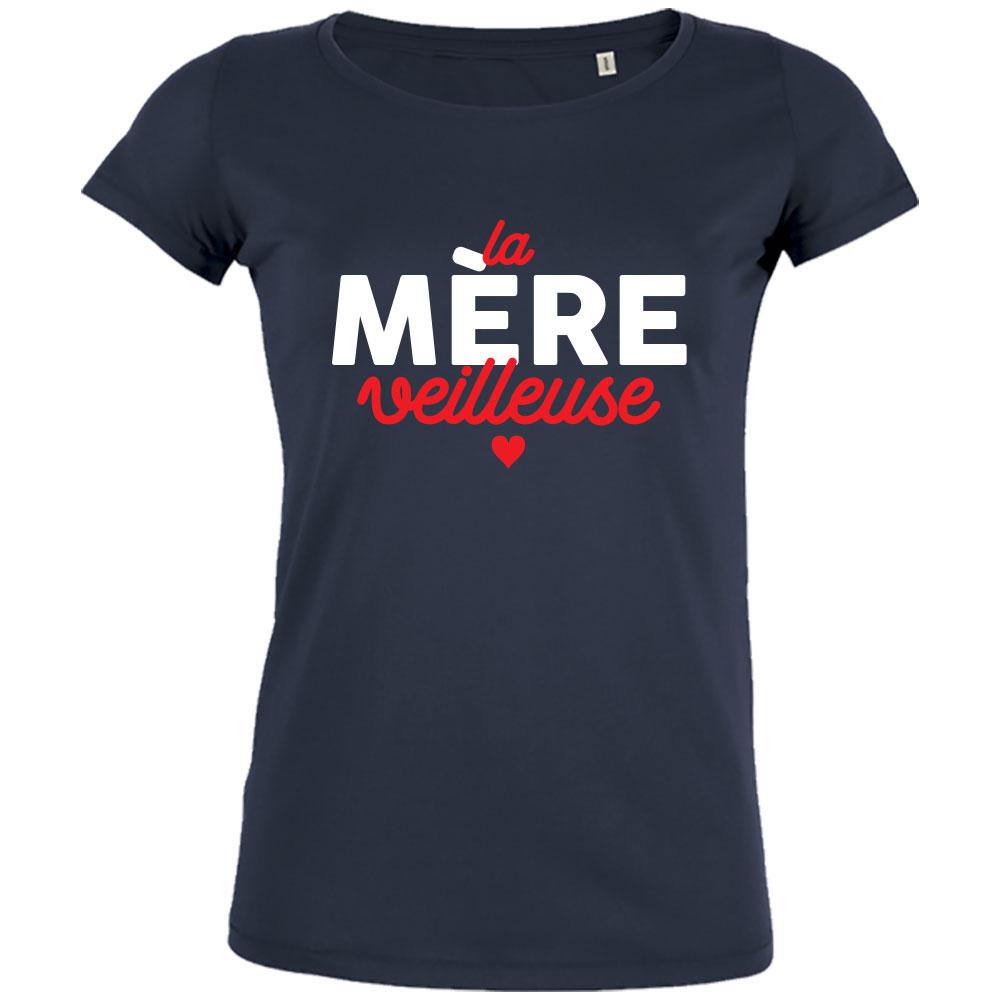 Tee Shirt Humour Maman Merveilleuse marine