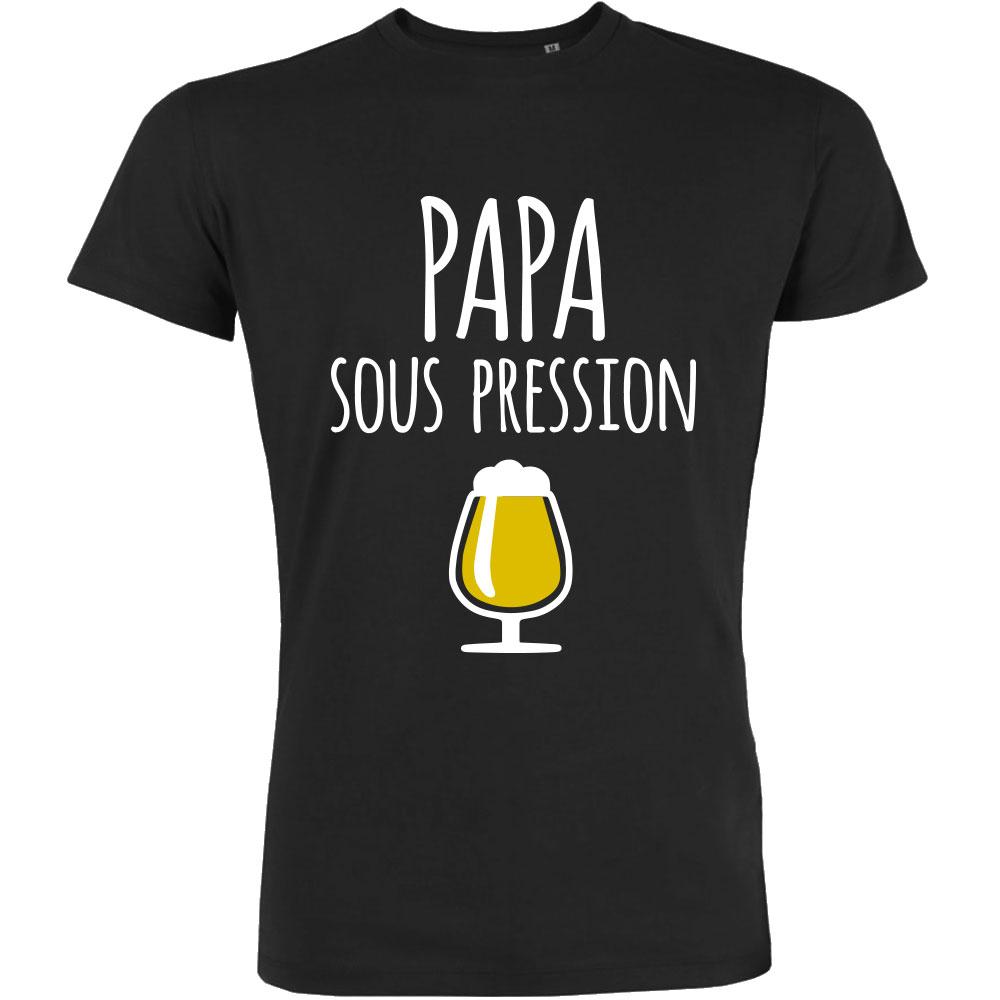 t shirt cadeau papa sous pression