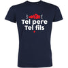 Cadeau papa : T-shirt papa Tel père Tel fils et le body bébé