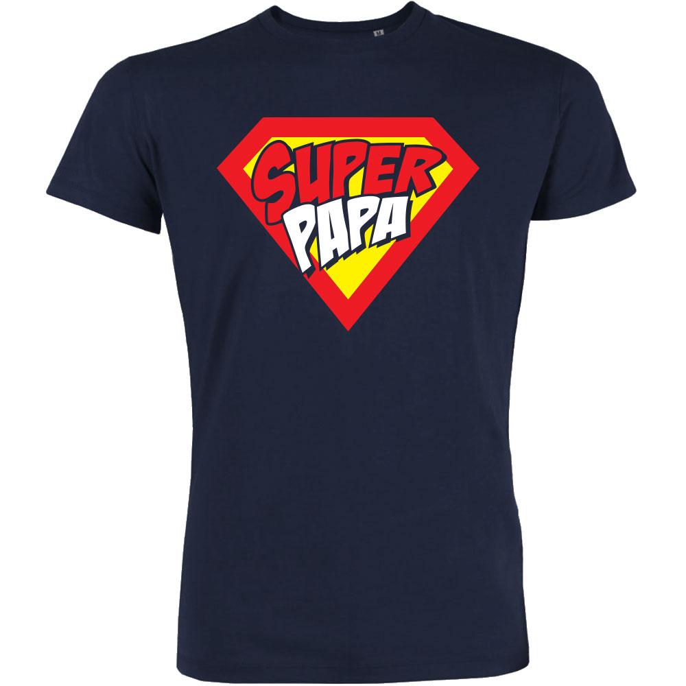 t shirt super papa super heros