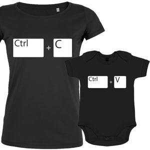 t shirt assorti mere fille geek