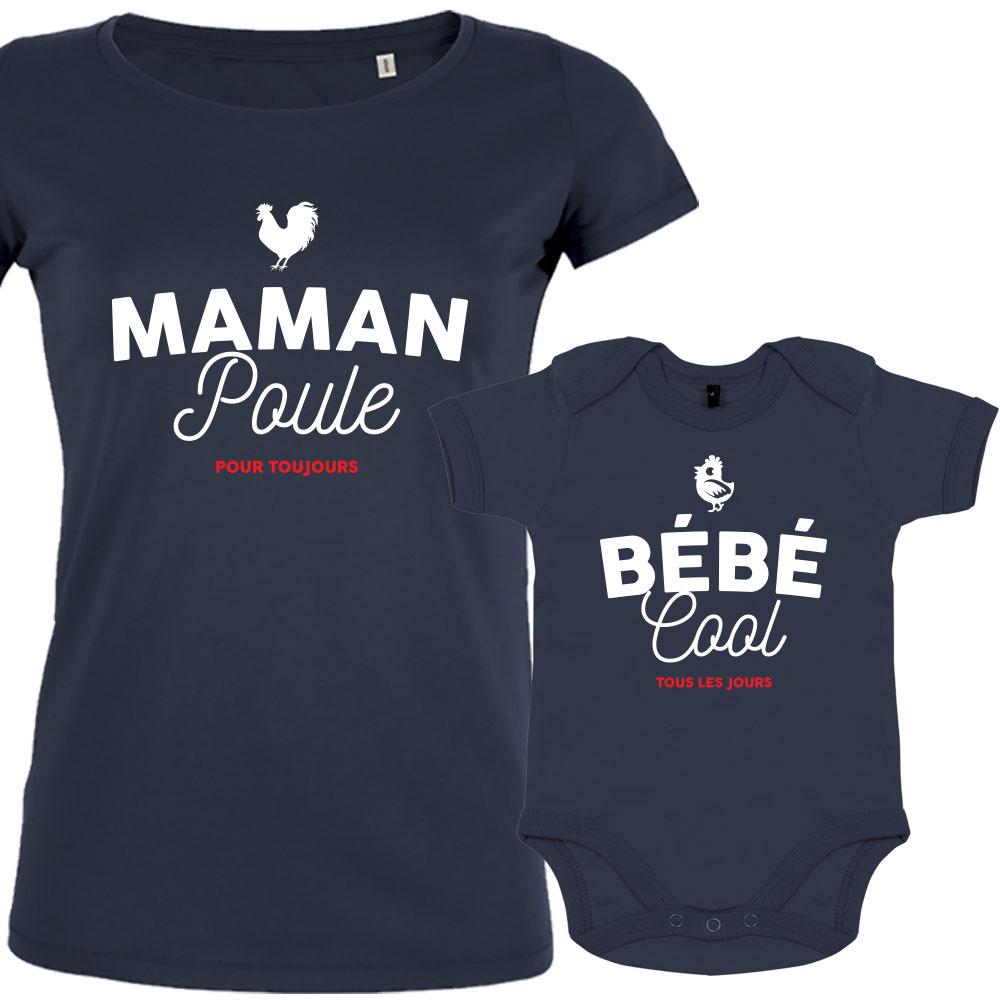 Vetement assorti maman bebe Maman Poule 