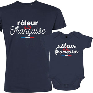 T-shirt papa bebe body Râleur à la Française