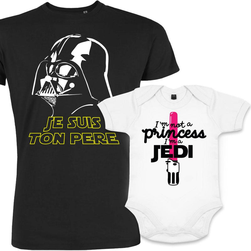 Cadeau geek :  Je suis ton père et Body geek Princess Jedi