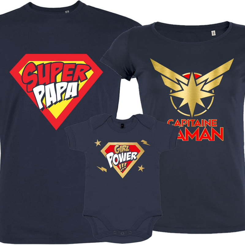Vetement Assorti Famille Super Heros Papa Maman Bebe PETITDEMON