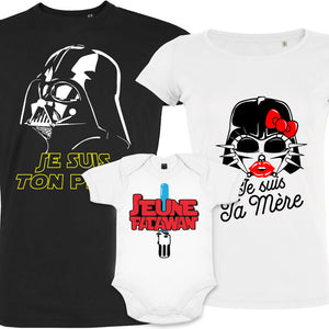 t shirt pere fils je suis ton pere trio