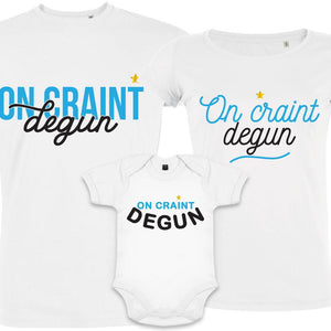 t shirt OM on craint degun trio